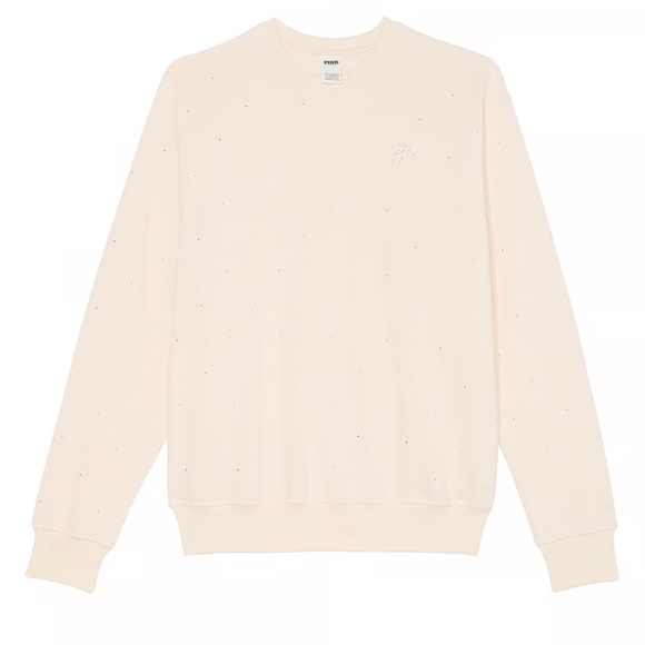 Tops - PINK Victoria’s Secret 
IVY FLEECE CLASSIC BLING CREW SWEATSHIRT